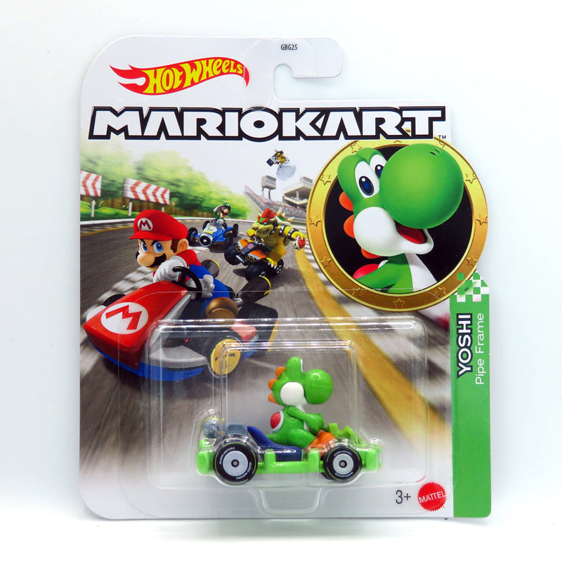 Mattel Hot Wheels Mario Kart Yoshi Pipe Frame Vehicle