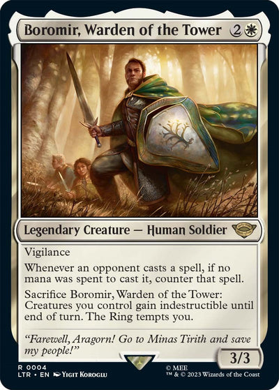 Boromir, Warden of the Tower [LTR-4] - [Universes Beyond: The Lord of the Rings: Tales of Middle-earth] (English)