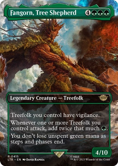 Fangorn, Tree Shepherd (Borderless) (415) [Universes Beyond: The Lord of the Rings: Tales of Middle-earth]