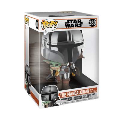Funko Pop! Jumbo 10-inch The Mandalorian (Chrome) #381