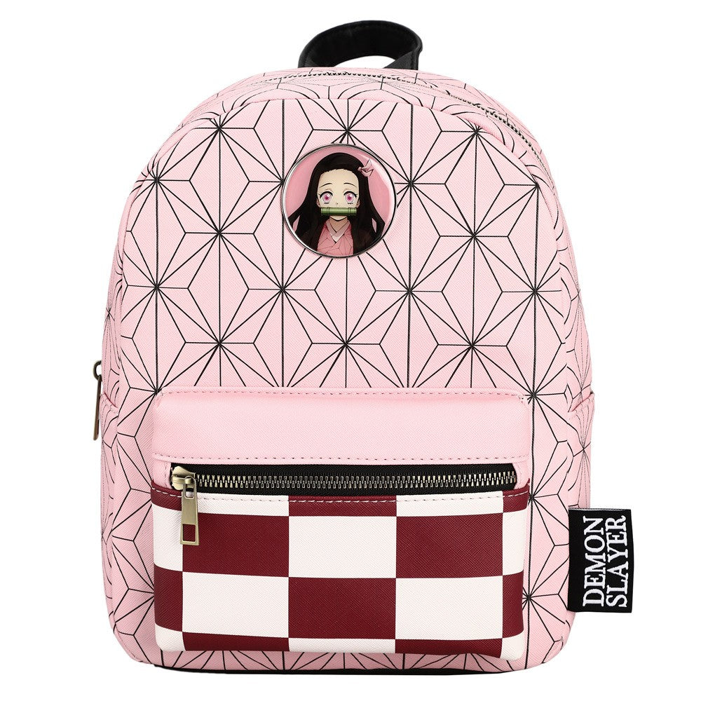 Demon Slayer Nezuko Metal Badge Mini-Backpack