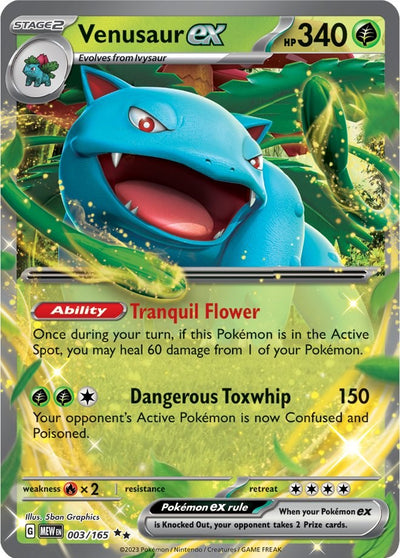 Venusaur ex - 003/165 [MEW-003/165] - [SV: Scarlet & Violet 151] English