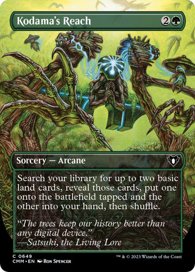 Kodama's Reach (Borderless) [CMM-649] - [Commander Masters] (English)