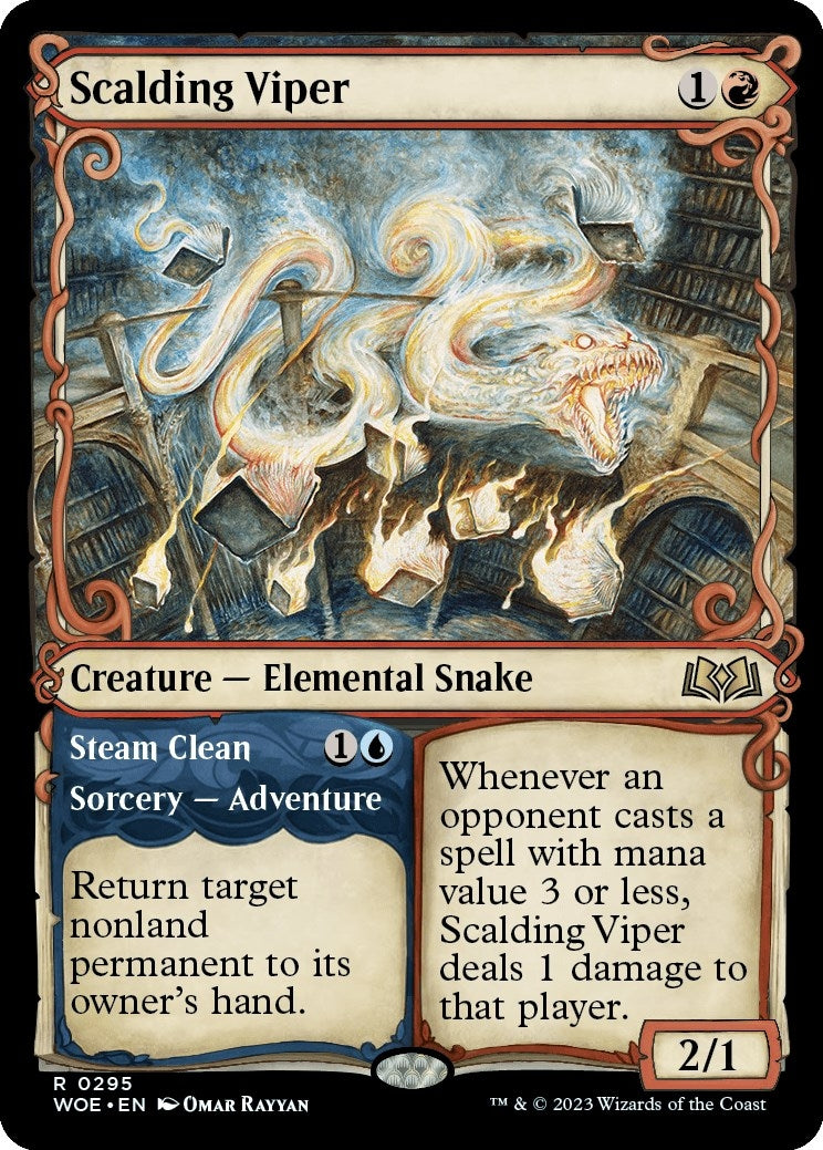 Scalding Viper (Showcase) (295) (Wilds of Eldraine)