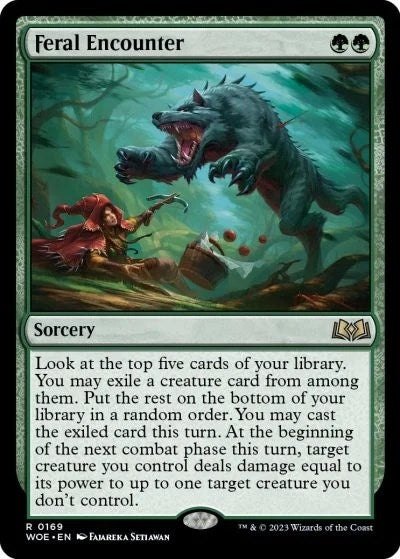 Feral Encounter (169) [Wilds of Eldraine]