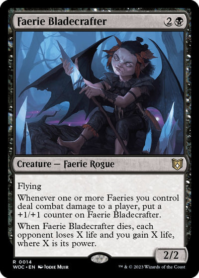 Faerie Bladecrafter [WOC-14] - [Commander: Wilds of Eldraine] (English)
