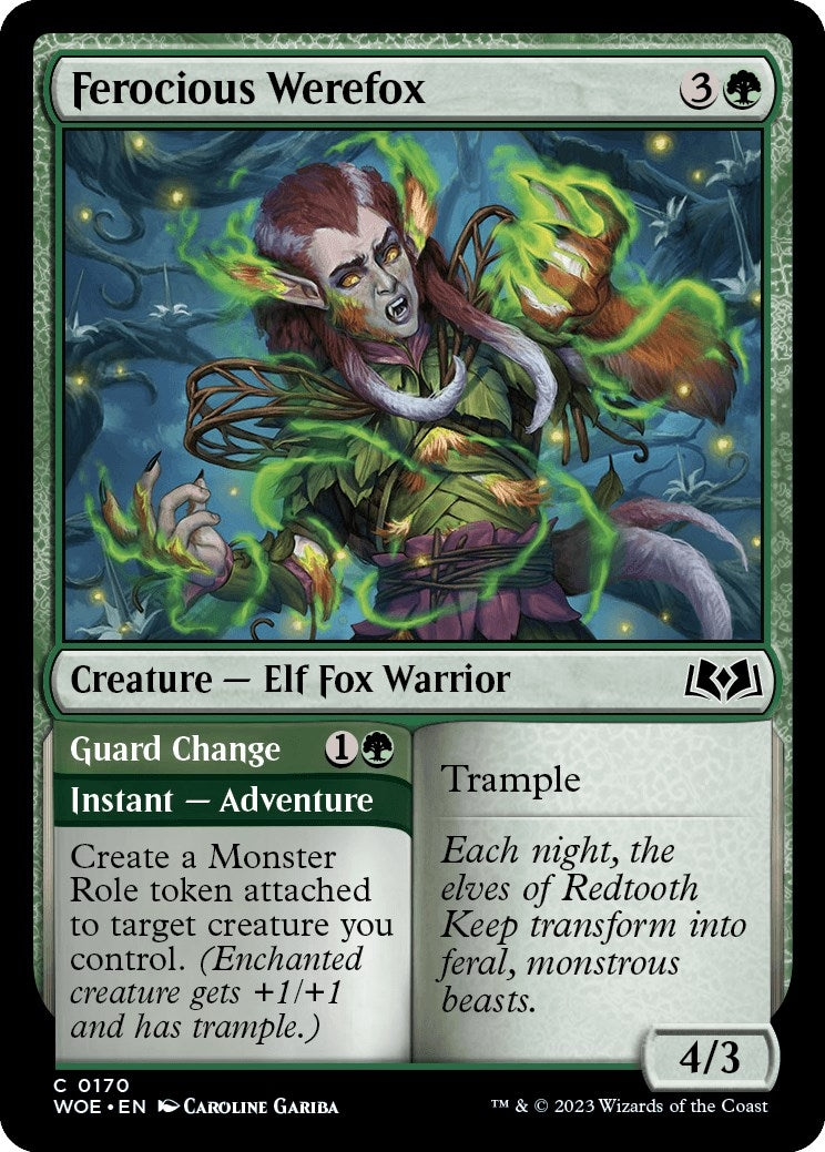 Ferocious Werefox (170) [Wilds of Eldraine]