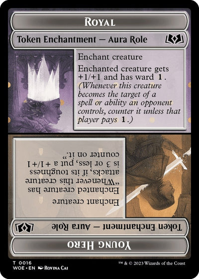 Royal Role // Young Hero Role Token [Wilds of Eldraine Tokens]