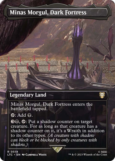 Minas Morgul, Dark Fortress (Borderless) [LTC-514] - [Commander: The Lord of the Rings: Tales of Middle-earth] (English)