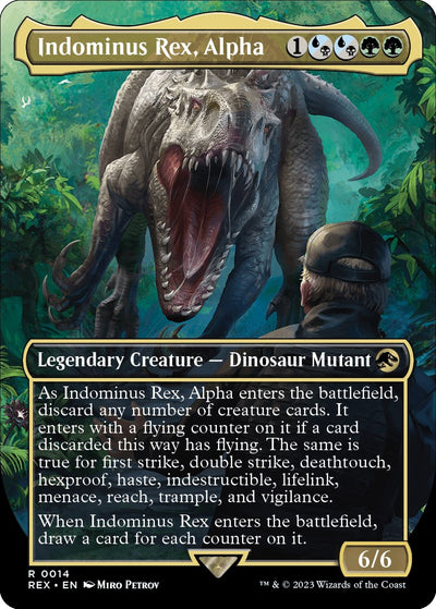 Indominus Rex, Alpha (Borderless) [REX-14] - [Universes Beyond: Jurassic World Collection] (English)