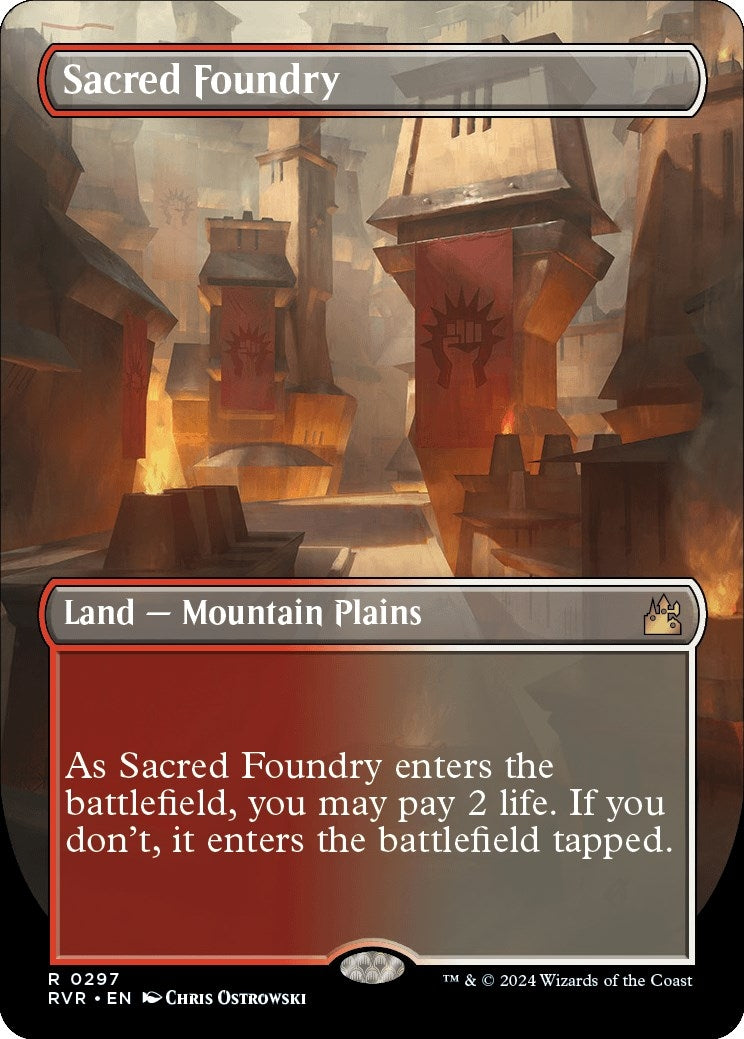 Sacred Foundry (Borderless) [Ravnica Remastered]