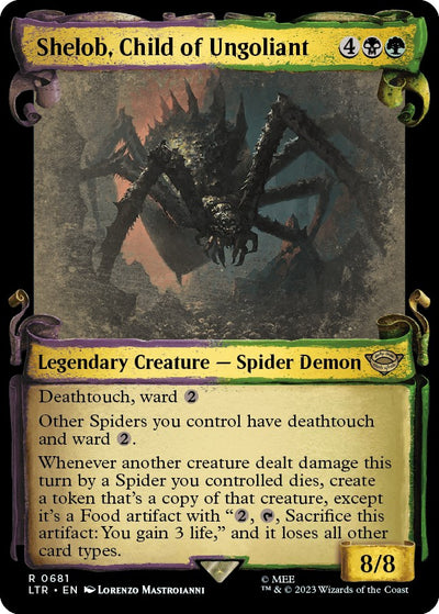 Shelob, Child of Ungoliant (Showcase Scrolls) [LTR-681] - [Universes Beyond: The Lord of the Rings: Tales of Middle-earth] (English)