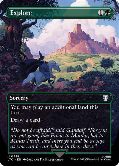 Explore (Borderless) [LTC-528] - [Commander: The Lord of the Rings: Tales of Middle-earth] (English)