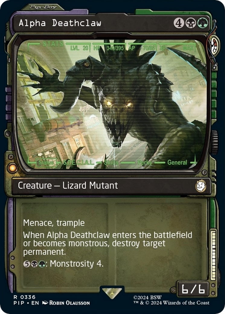 Image for Alpha Deathclaw (Showcase) (336) [Universes Beyond: Fallout] - Magic: The Gathering
