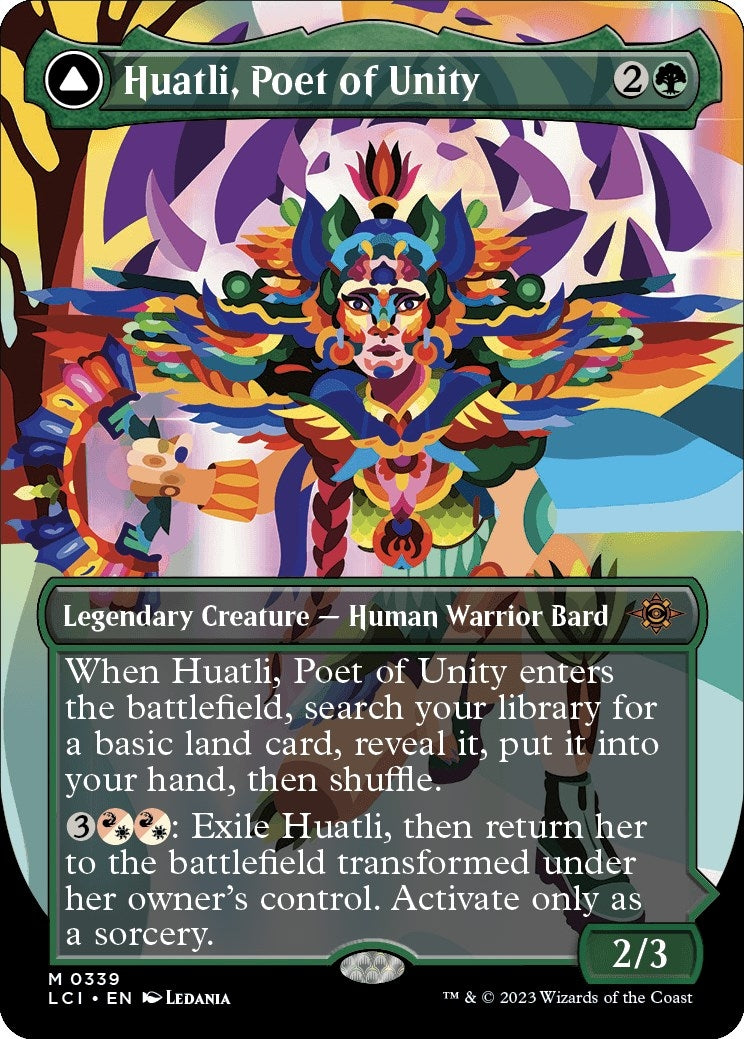 Huatli, Poet of Unity (Borderless) (339) [The Lost Caverns of Ixalan]