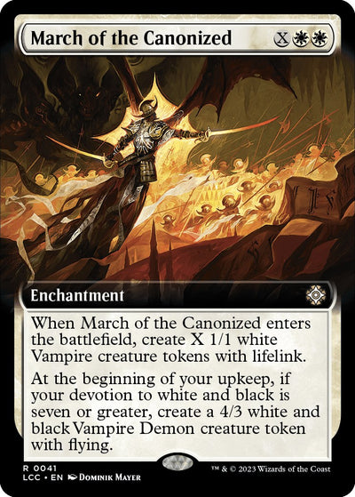 March of the Canonized (Extended Art) [LCC-41] - [Commander: The Lost Caverns of Ixalan] (English)
