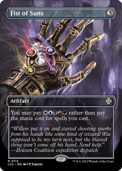 Fist of Suns (Borderless) [LCC-113] - [Commander: The Lost Caverns of Ixalan] (English)