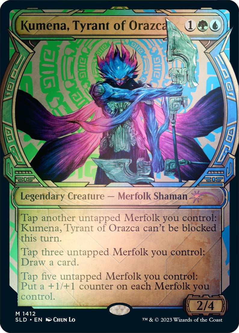 Kumena, Tyrant of Orazca (Rainbow Foil) (1412) (Secret Lair Drop Series)