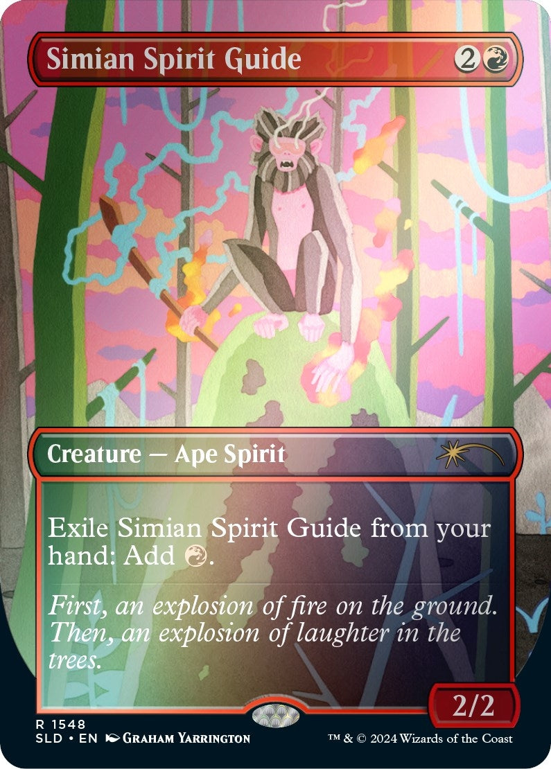 Image for Simian Spirit Guide (Rainbow Foil) (1548) [Secret Lair Drop Series] - Magic: The Gathering