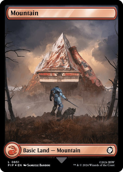 Mountain (0851) (Surge Foil) (851) (Universes Beyond: Fallout)