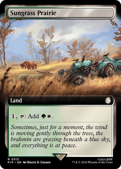 Sungrass Prairie (Extended Art) (513) (Universes Beyond: Fallout)