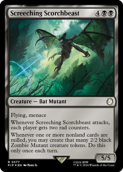 Screeching Scorchbeast (Surge Foil) (577) (Universes Beyond: Fallout)