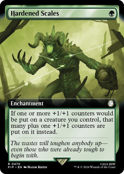 Hardened Scales (Extended Art) (470) (Universes Beyond: Fallout)