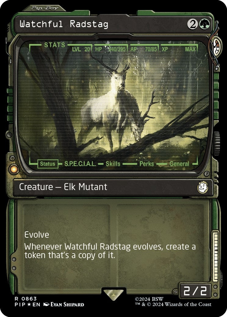 Watchful Radstag (Showcase) (Surge Foil) [Fallout]