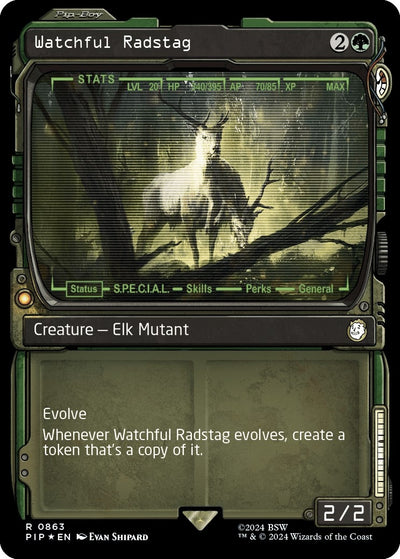 Watchful Radstag (Showcase) (Surge Foil) [Fallout]