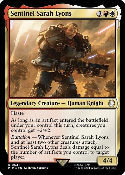 Sentinel Sarah Lyons (Surge Foil) (646) (Universes Beyond: Fallout)