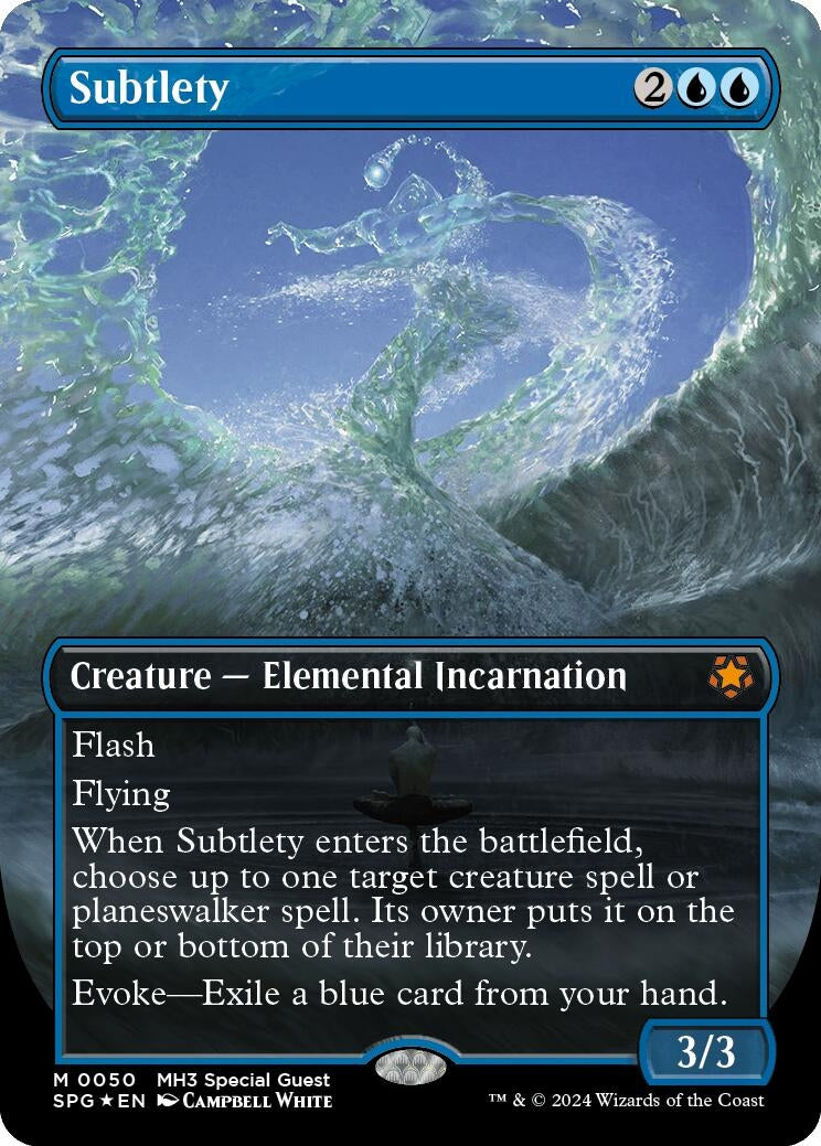 Subtlety (Borderless) (Textured Foil) (50) [Special Guests]