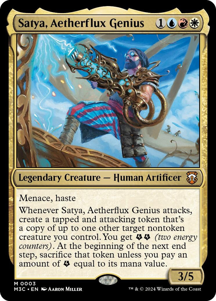 Satya, Aetherflux Genius [Modern Horizons 3 Commander]