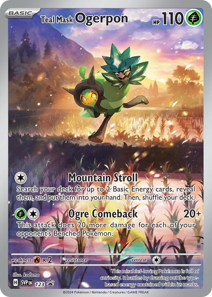 Image for Teal Mask Ogerpon - 123 (123) [SV: Scarlet & Violet Promo Cards] - Pokemon