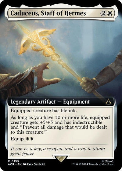 Caduceus, Staff of Hermes (Extended Art) (155) [Universes Beyond: Assassin's Creed]