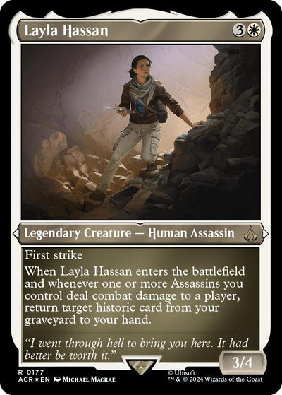 Layla Hassan (Foil Etched) - Universes Beyond: Assassin's Creed [ACR-177]