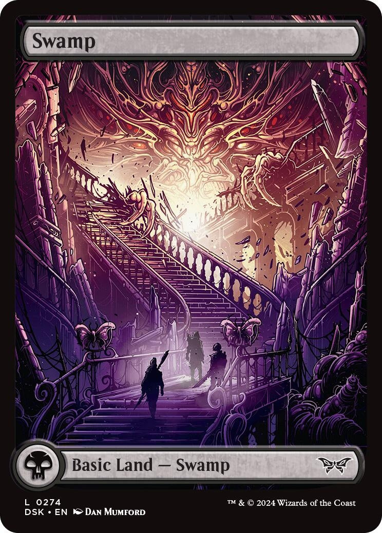 Swamp (0274) - Full Art (274) (Duskmourn: House of Horror)