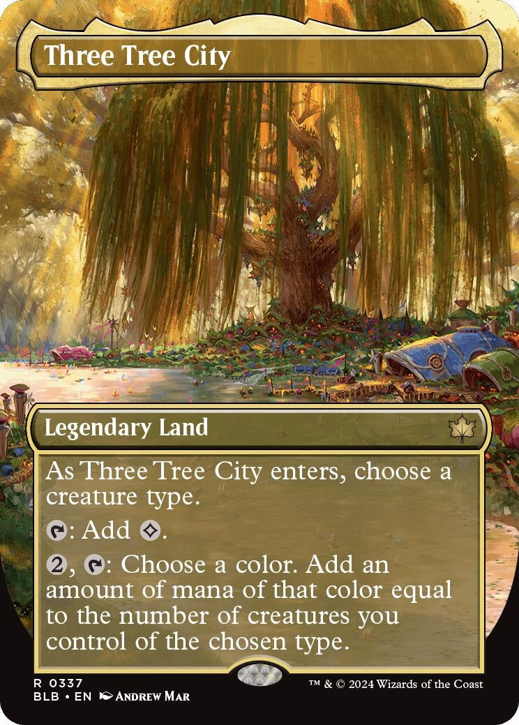 Three Tree City (Borderless) (0337) (337) [Bloomburrow]