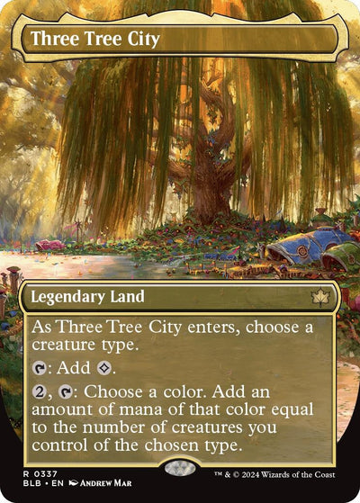 Three Tree City (Borderless) (0337) - Bloomburrow [BLB-337]