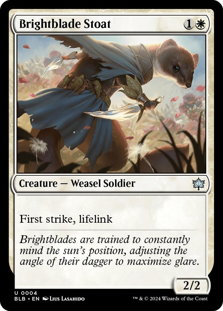 Brightblade Stoat (4) (Bloomburrow)