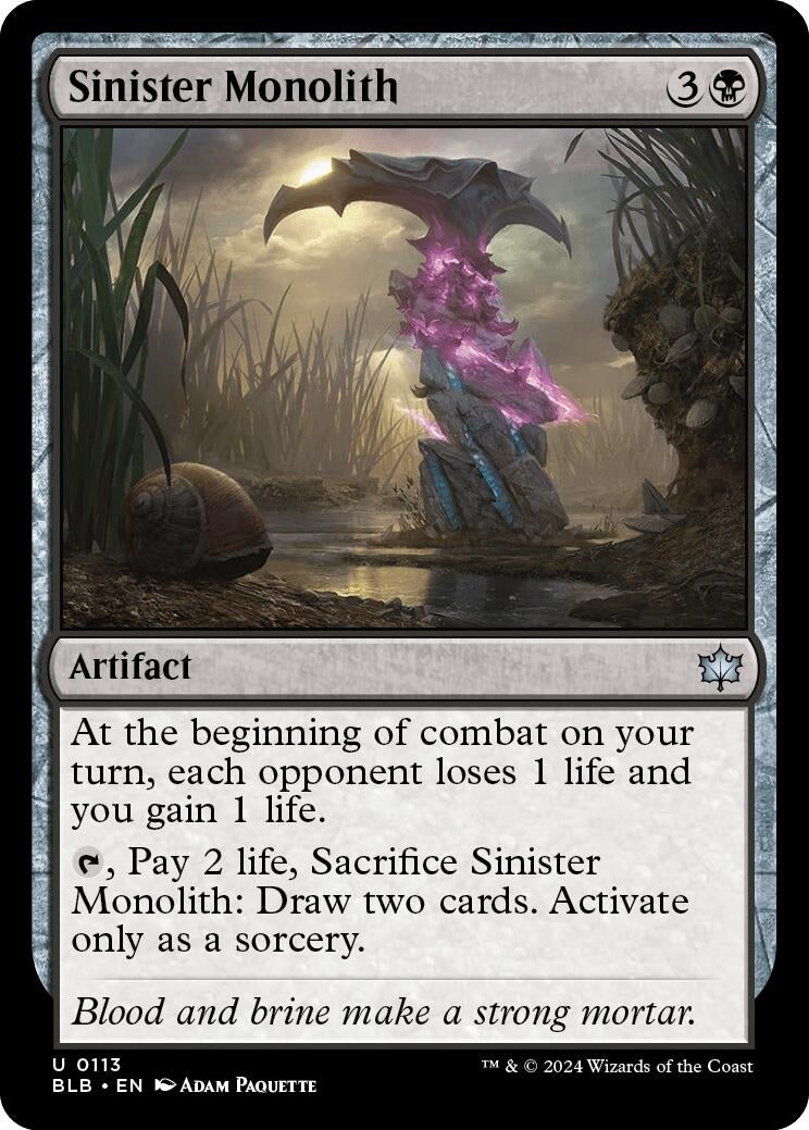 Sinister Monolith (113) (Bloomburrow)