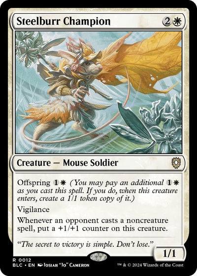 Steelburr Champion (12) (Commander: Bloomburrow)