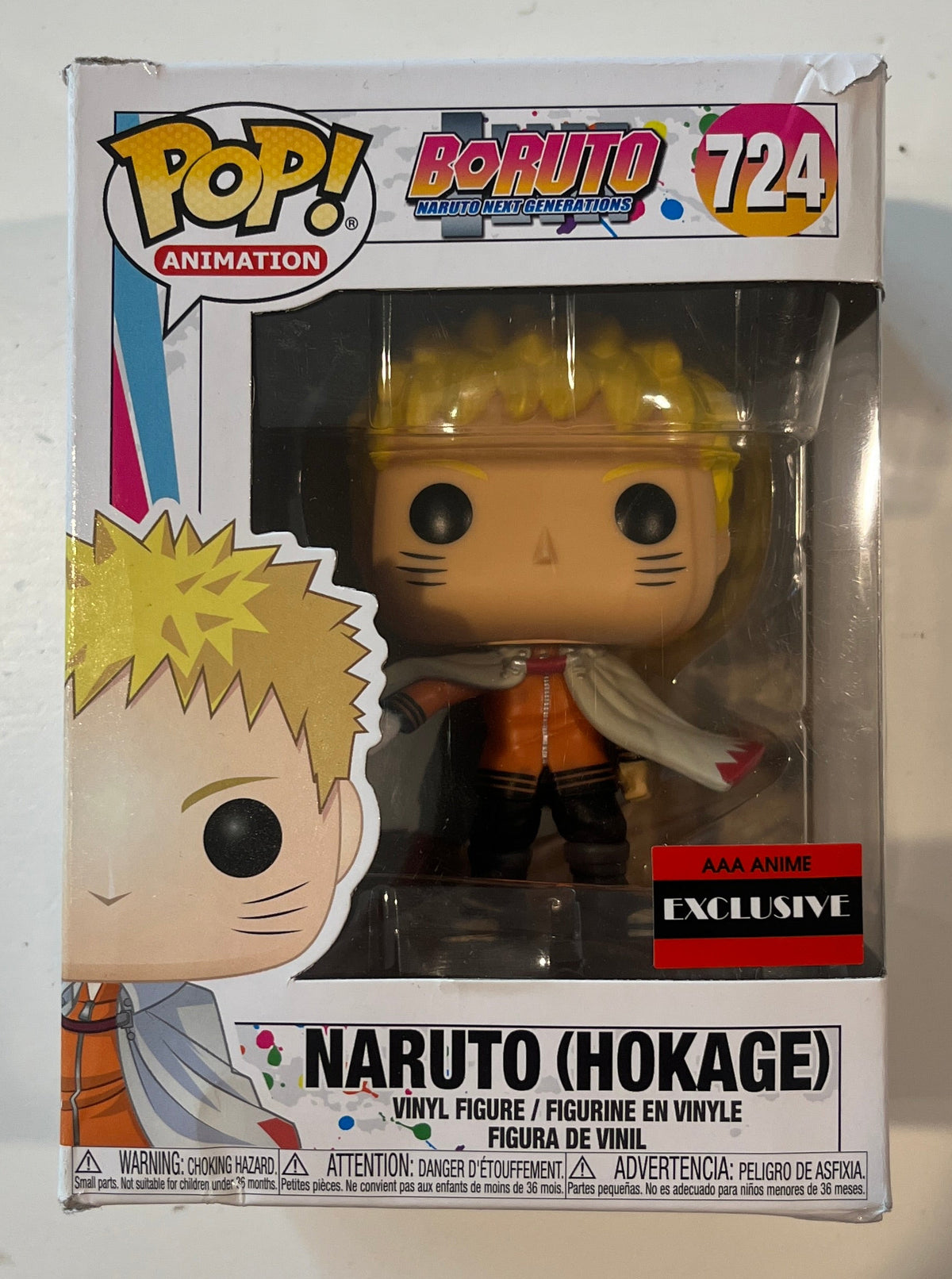 Funko Pop! Animation: Boruto – Naruto (Hokage) #724 – AAA Anime Exclusive – Damaged Box