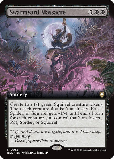 Swarmyard Massacre (Extended Art) [BLC-55] - [Commander: Bloomburrow] (English)