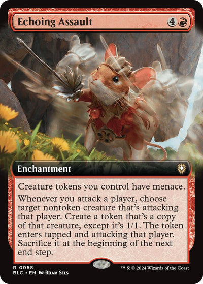 Echoing Assault (Extended Art) [BLC-58] - [Commander: Bloomburrow] (English)