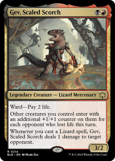 Gev, Scaled Scorch [PPBLB-214] - [Promo Pack: Bloomburrow] (English)