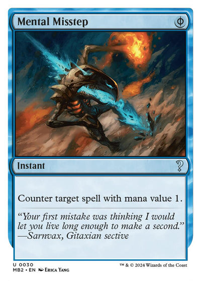 Mental Misstep (White Border) [MB2-30] - [Mystery Booster 2]