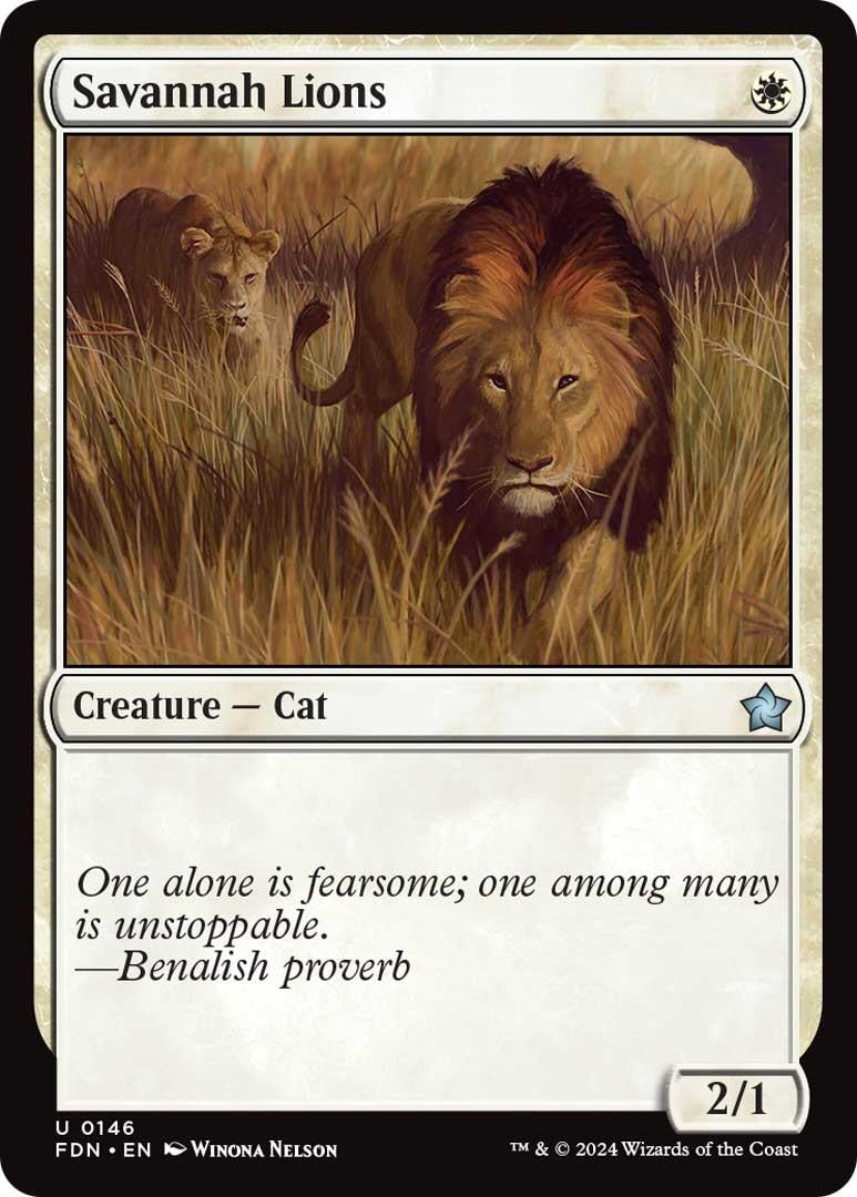 Savannah Lions (146) [Foundations]
