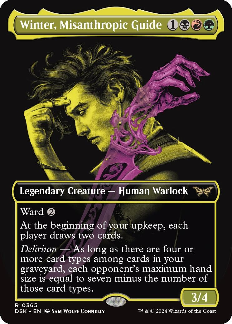 Winter, Misanthropic Guide (Showcase) [Duskmourn: House of Horror]
