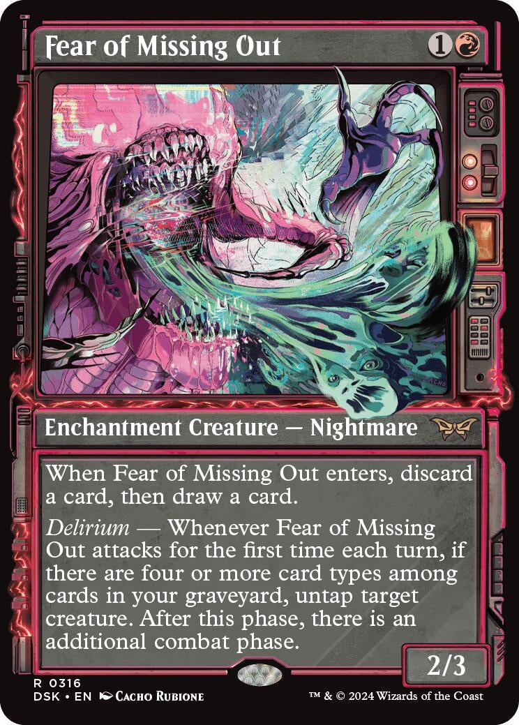 Image for Fear of Missing Out (Showcase) (316) [Duskmourn: House of Horror] - Magic: The Gathering