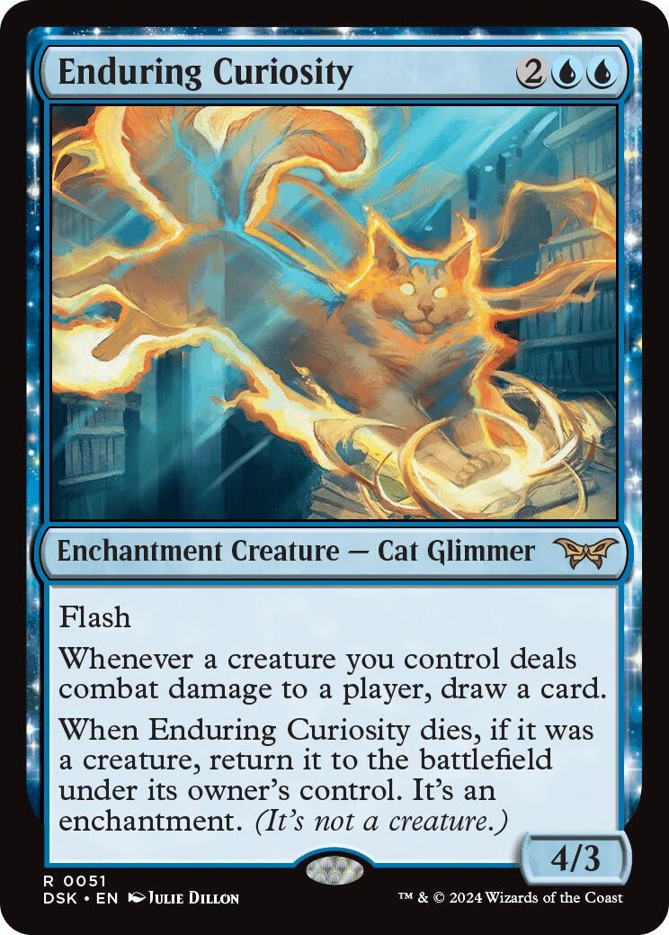 Enduring Curiosity (51) [Duskmourn: House of Horror]